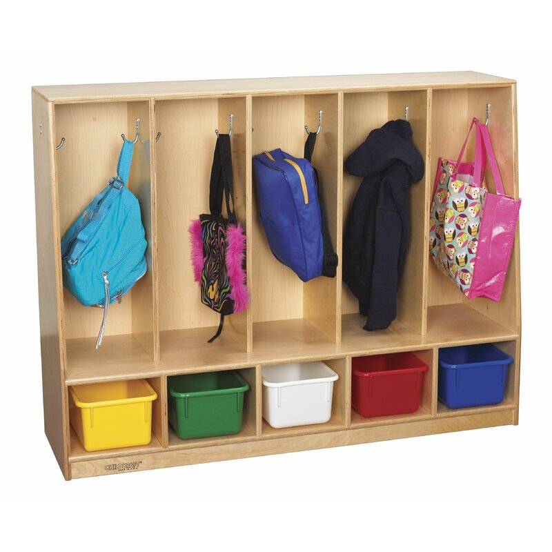 Childcraft 5 Section Preschool Cubby Locker | Wayfair