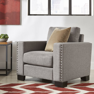 Nailhead Trim Linen Chair Wayfair Save