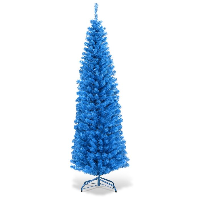 The Holiday Aisle® 6' Blue Artificial Christmas Tree & Reviews