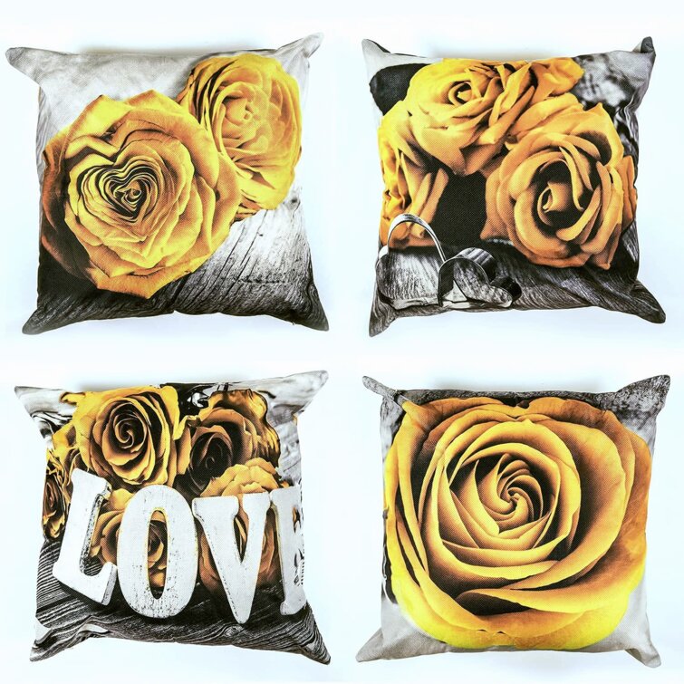 Cotton Linen Pillow Case Sofa Plant Pattern Cushions Cover Pillowcase Bed Decor