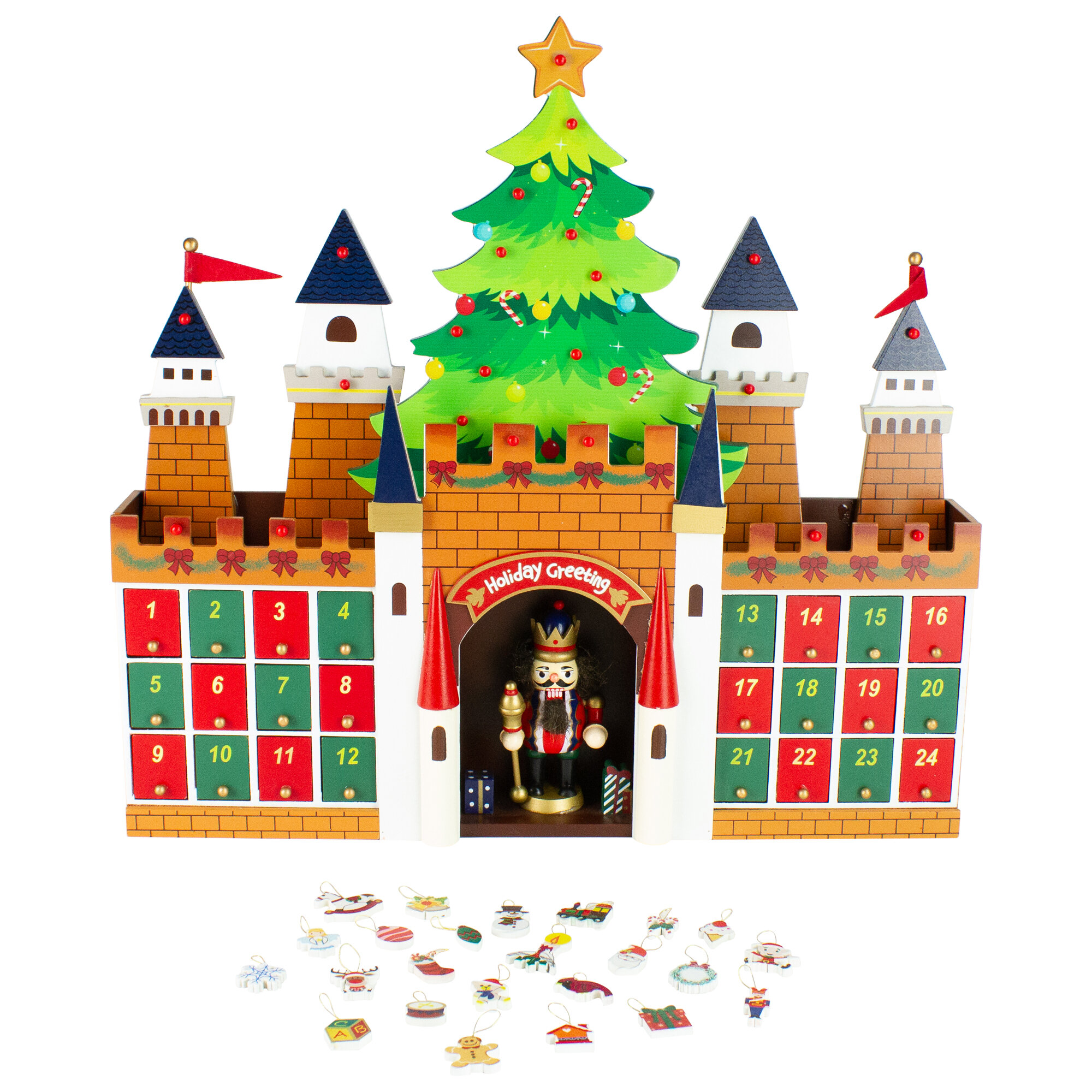 Northlight Nutcracker Castle Advent Calendar Decorative Accent Wayfair