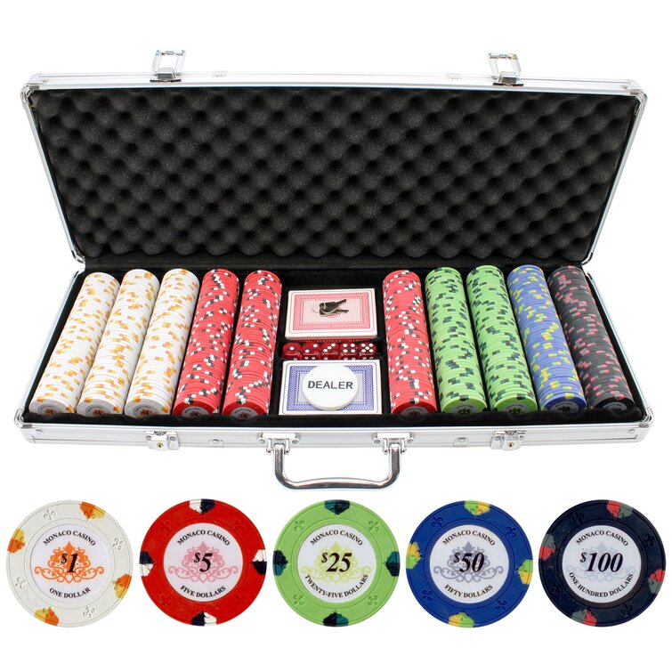 50pcs 14g Monte Carlo Poker Room Casino Poker Chips $50 