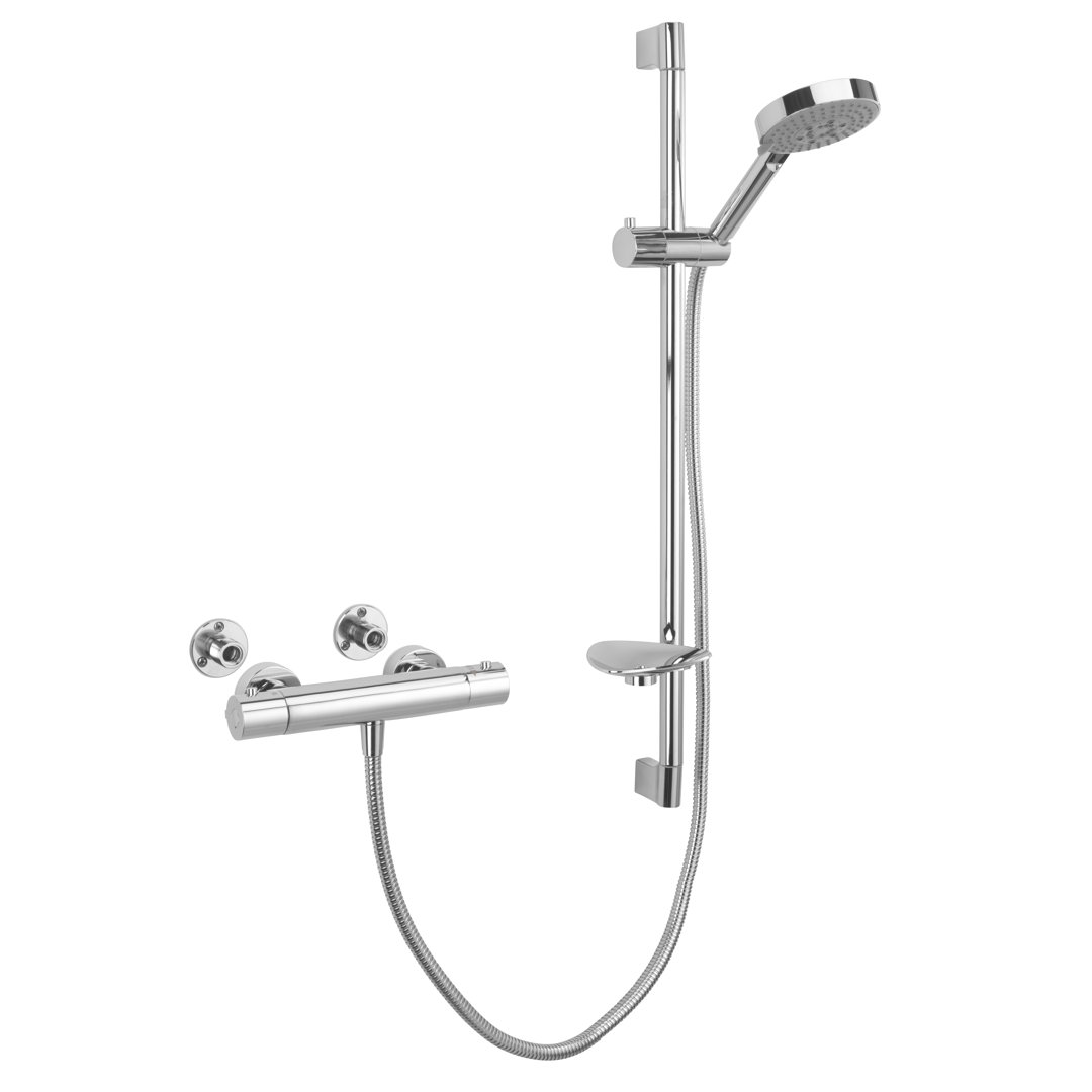 Tre Mercati Wandstangen-Dusche mit Mischbatterie Jazmin mit Doppelfunktion