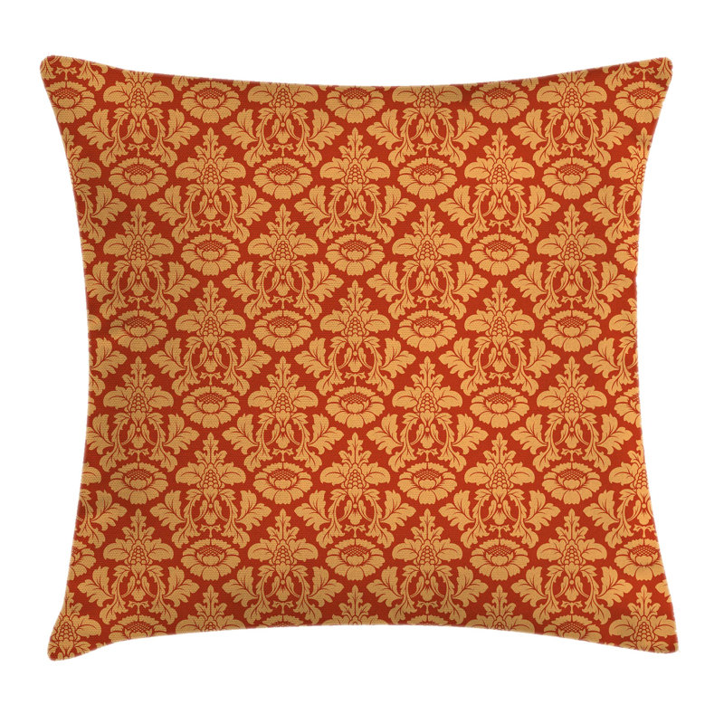 Eastern Damask Throw Pillow Cases Cushion Covers Home Decor 8 Sizes Ambesonne