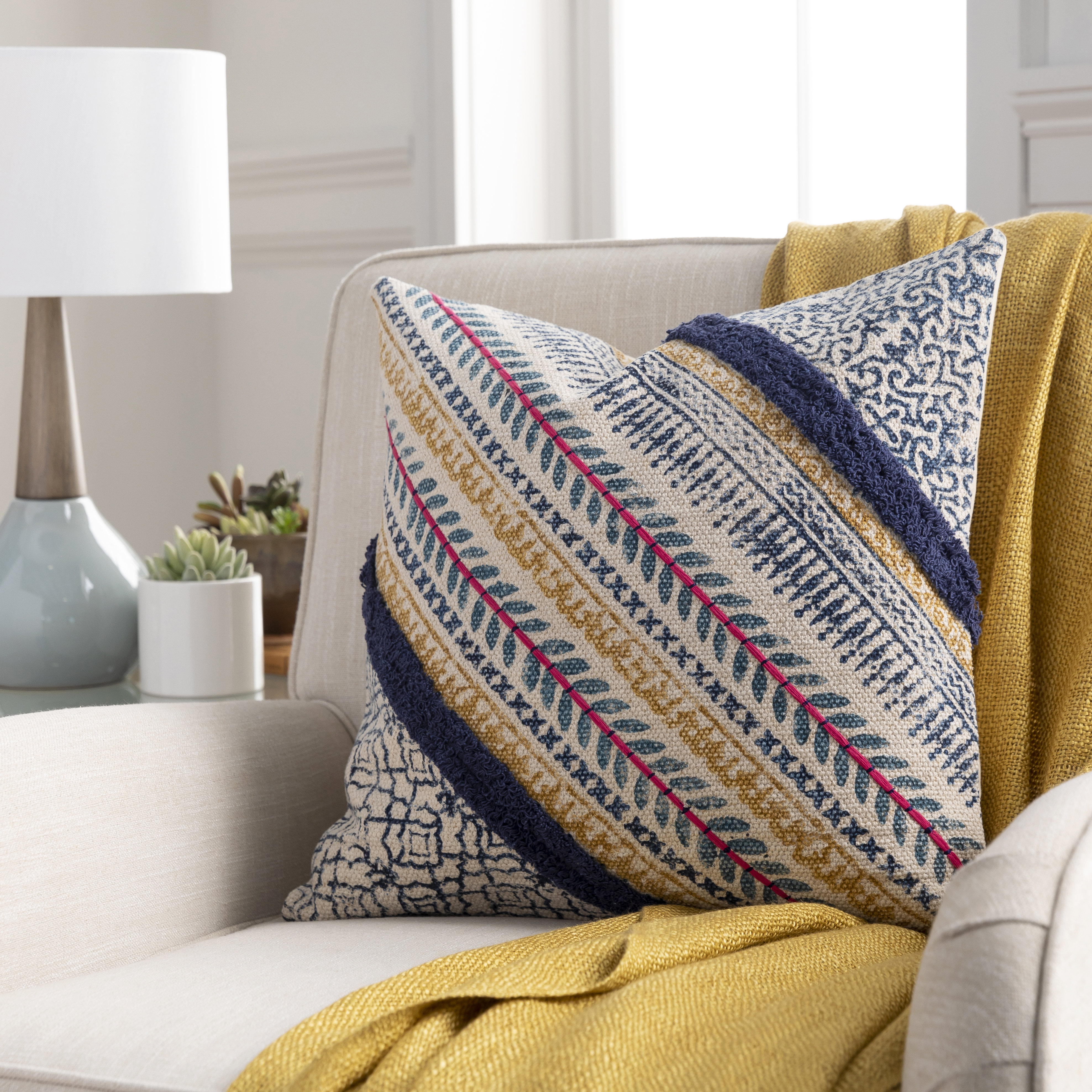 cotton throw pillows for couch