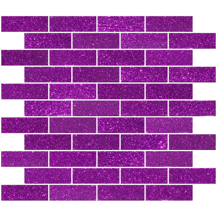 1 X 3 Gl Subway Tile In Purple Violet 1 X 3 Gl Subway Tile In Purple Violet