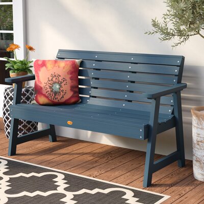 Darby Home Co Berry Synthetic Wood Garden Bench Size 32 Inch