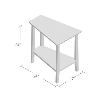 Delton Solid Wood Recliner Wedge Table