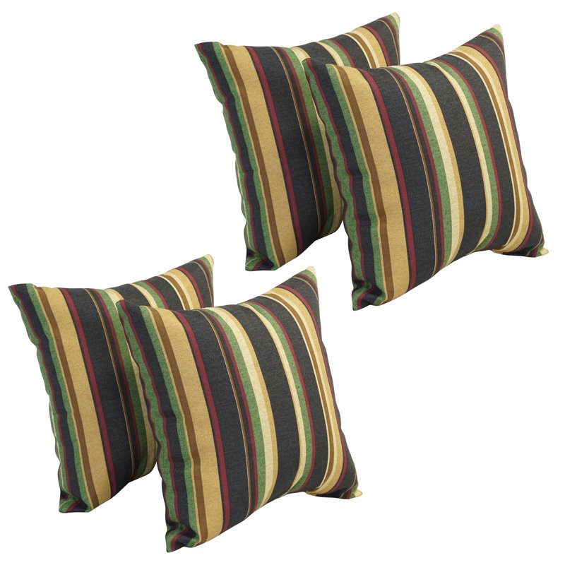 Bayou Breeze Abril Indoor Outdoor Striped Throw Pillow Wayfair