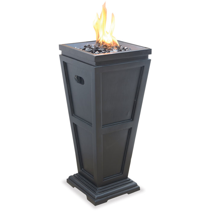 Millwood Pines Echeverria Lp Gas Fire Column Reviews Wayfair