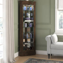 Turrini corner china cabinet clearance