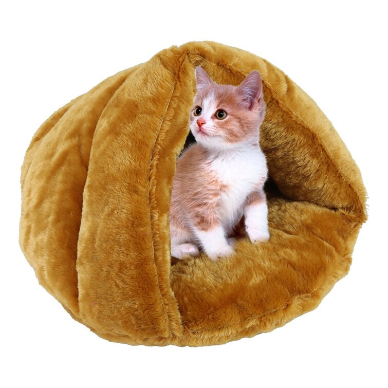 Tucker Murphy Pet™ Wilmar Round Hooded Cat Bed | Wayfair