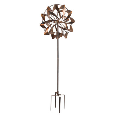 Hymes Hydro Metal Wind Spinner Garden Stake