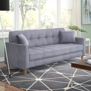 Small Couches For Es Wayfair Wooler Modern Linen Fabric Tufted Small E Sofa