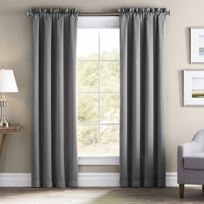 Wayfair Basics Solid Blackout Thermal Rod Pocket Single Curtain Panel Reviews Ca Wayfair Basics Solid Blackout Thermal