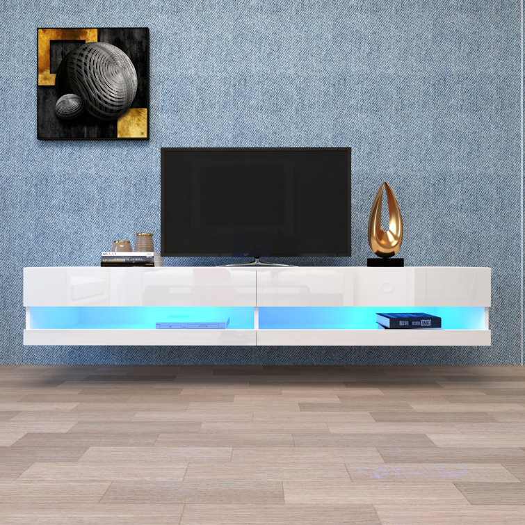 Orren Ellis Aachal Floating Tv Stand For Tvs Up To 70 Wayfair