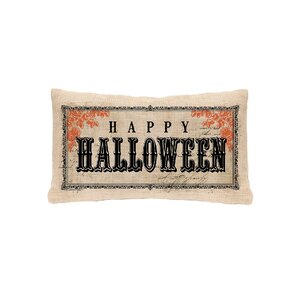 Vintage Halloween Lumbar Pillow Cover