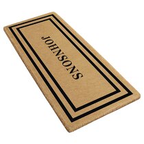 Let Yourself In Black 30 x 10 Coir Rubber Outdoor Floor Mat Cowboys Are On 