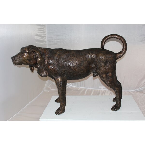 Coonhound Figurine Hand Painted Collectible Statue 