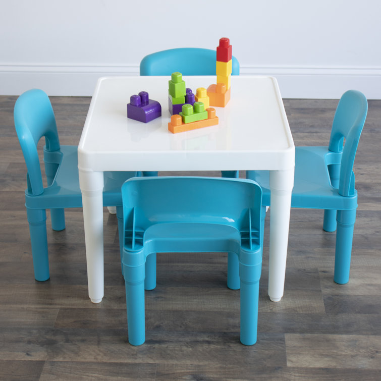 small plastic table and chairs