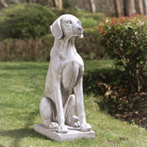 Realistic Faithful Friend Yellow Labrador Dog Indoor/Outdoor Garden Statue 