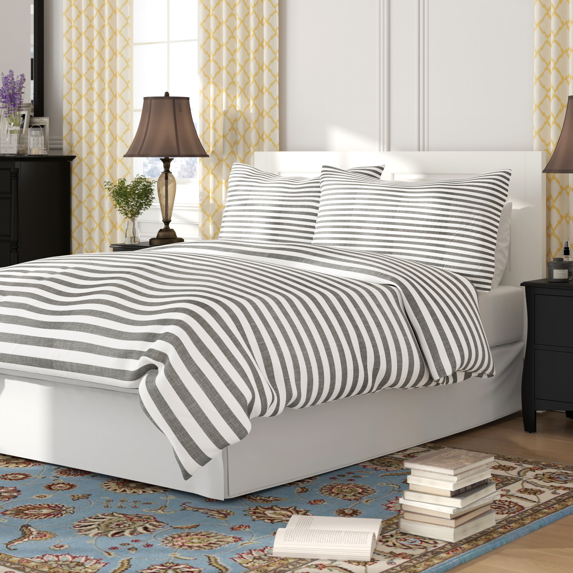 Grovelane Teen Adaline Stripes Duvet Cover Set Reviews Wayfair