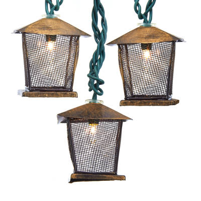 The Holiday Aisle Striped Metal Bead 30 Light Led Battery String