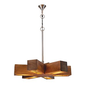 Lewis Retro 6-Light Spoke Pendant