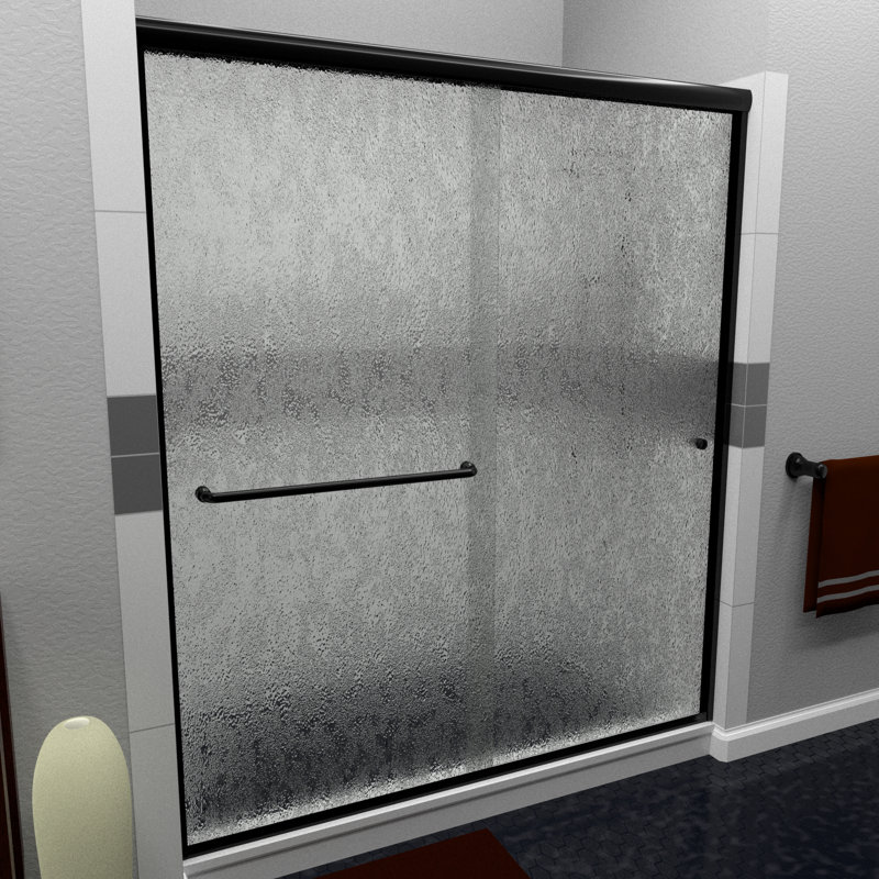 Arizona Shower Door Leser 48 X 70 Bypass Semi Frameless Shower Door