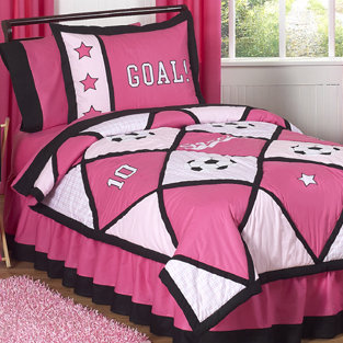 Sweet Jojo Designs Soccer Pink Comforter Set Reviews Wayfair