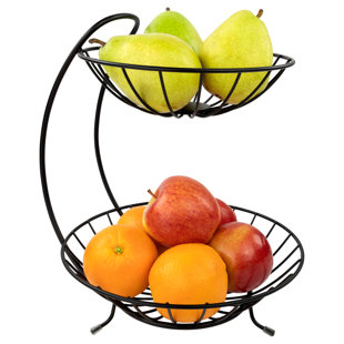 Fruit Basket Métal Panier Décoratif Bol Porte-fruits Pour Countertop Pain Blanc Légumes Accessoires De Cuisine 