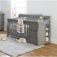 Foundations Classic Vertical Surface Mount Baby Changing Station Light Gray