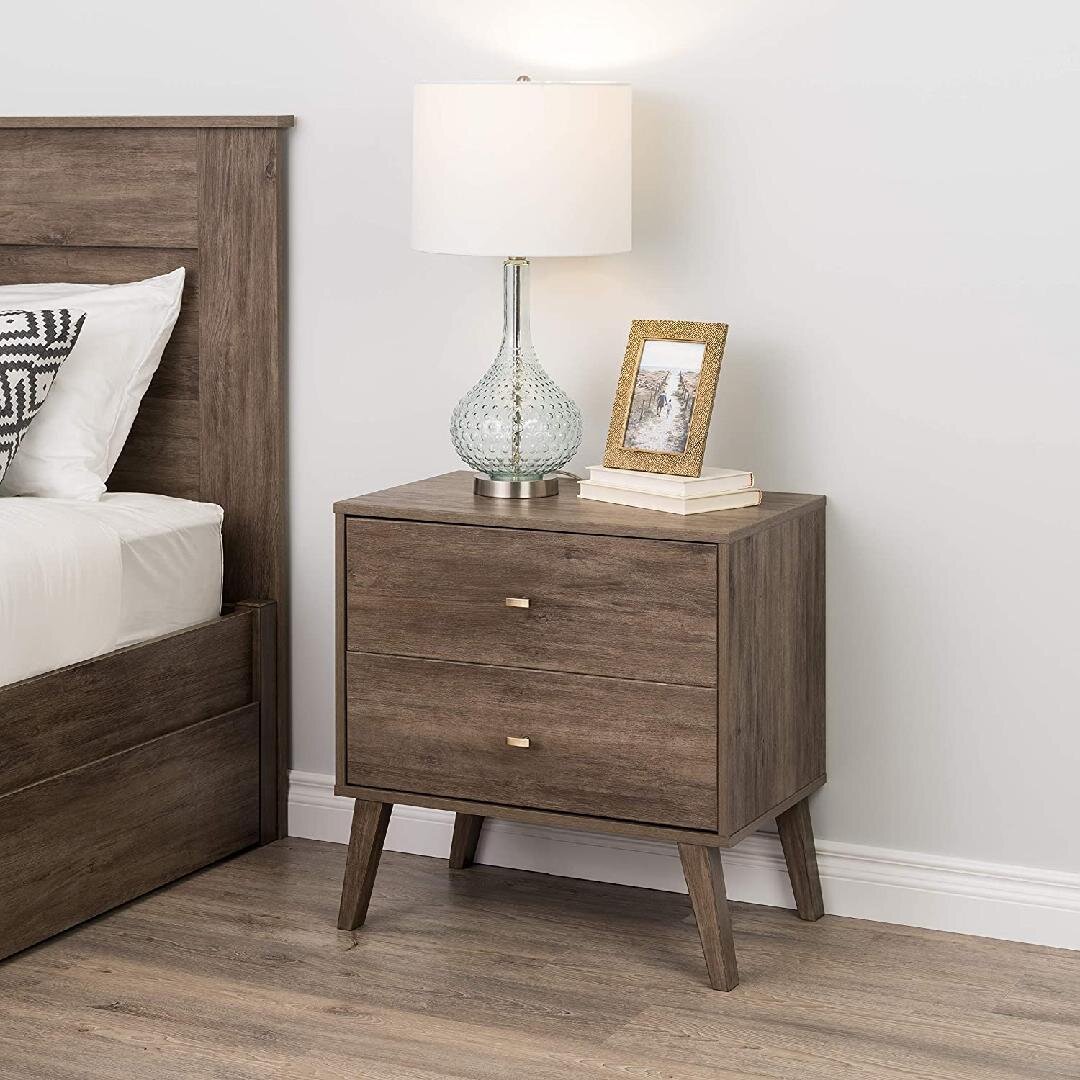 milo mid century modern nightstand