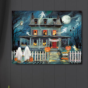 Haunted House I - Wrapped Canvas Painting