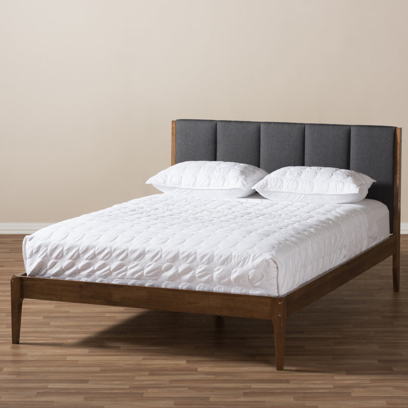 George Oliver Biggs Mid Century Fabric And Wood Platform Bed Reviews Wayfair Feel free to message us with any questions. biggs mid century fabric and wood platform bed