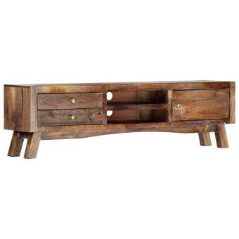 World Menagerie Enkhuizen Solid Wood Tv Stand For Tvs Up To 65 Wayfair