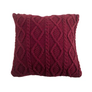 Red Knit Pillow | Wayfair