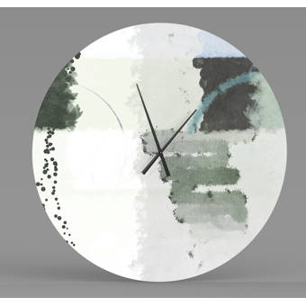 Latitude Run Well Meaning Widely Used Abstract Metal Wall Clock Wayfair Ca