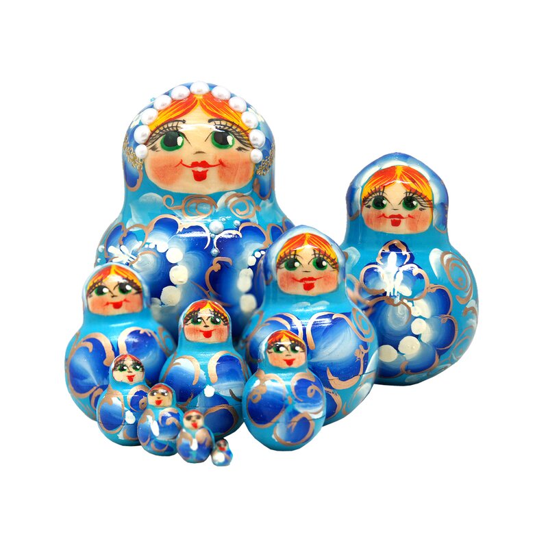 russian nesting dolls 10 piece set