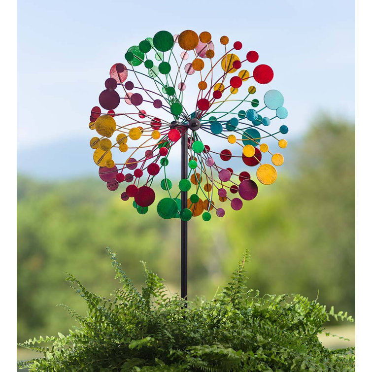 Midi Color Burst Wind Spinner Garden Stake
