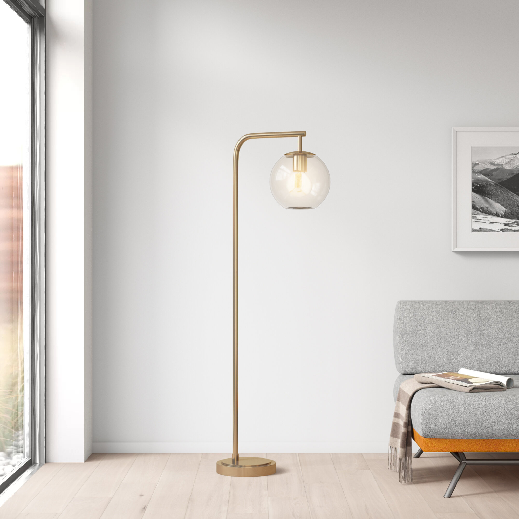 orb 8 light floor lamp