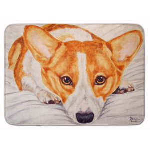 Fiona Corgi Memory Foam Bath Rug