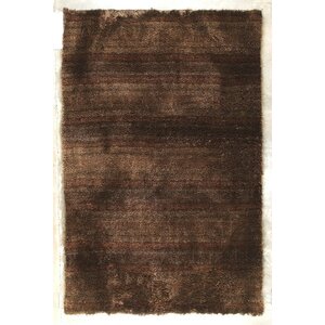 Delhi Hand-Woven Brown Area Rug