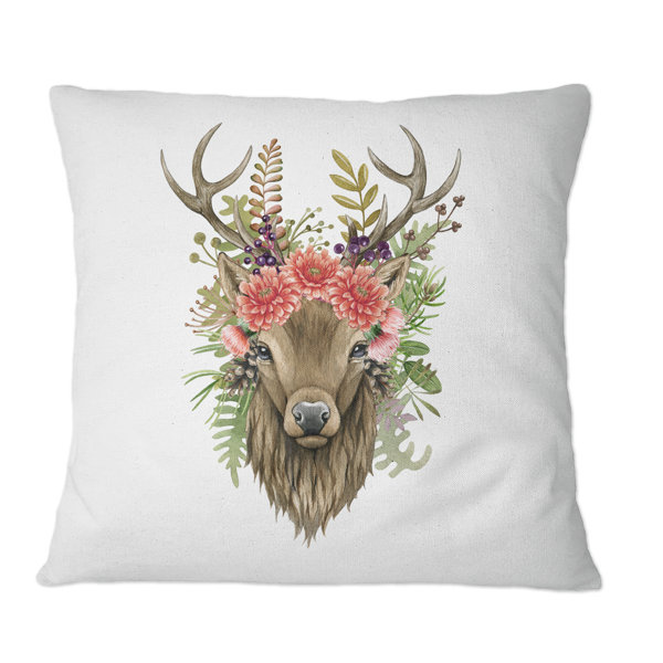 Lounger Cover Floral Deer 