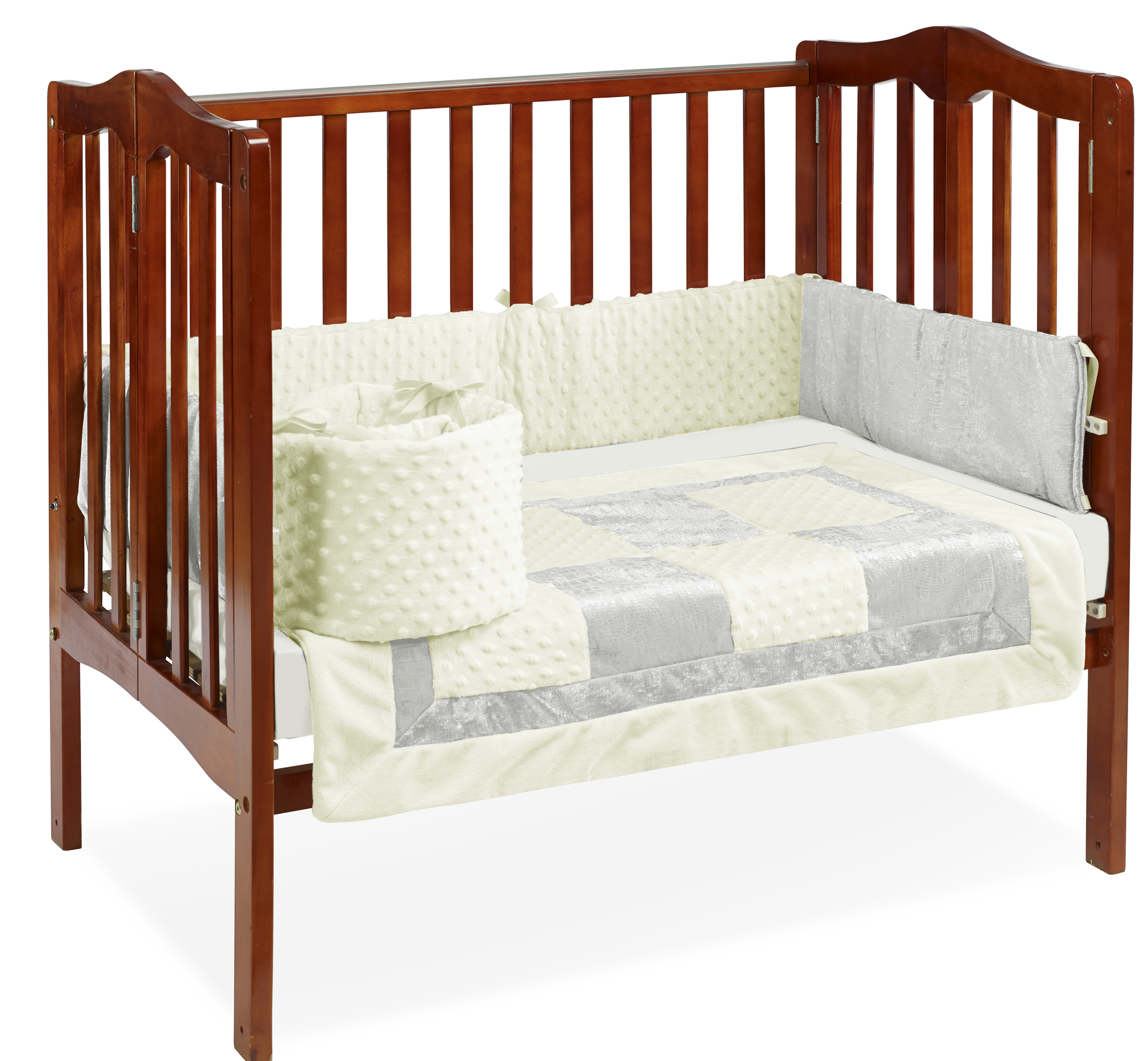 Isabelle Max Croco Minky 3 Piece Mini Crib Port A Crib Bedding