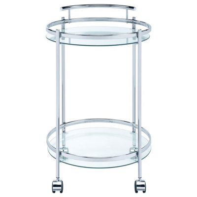 Modern Round Metal Bar Cart