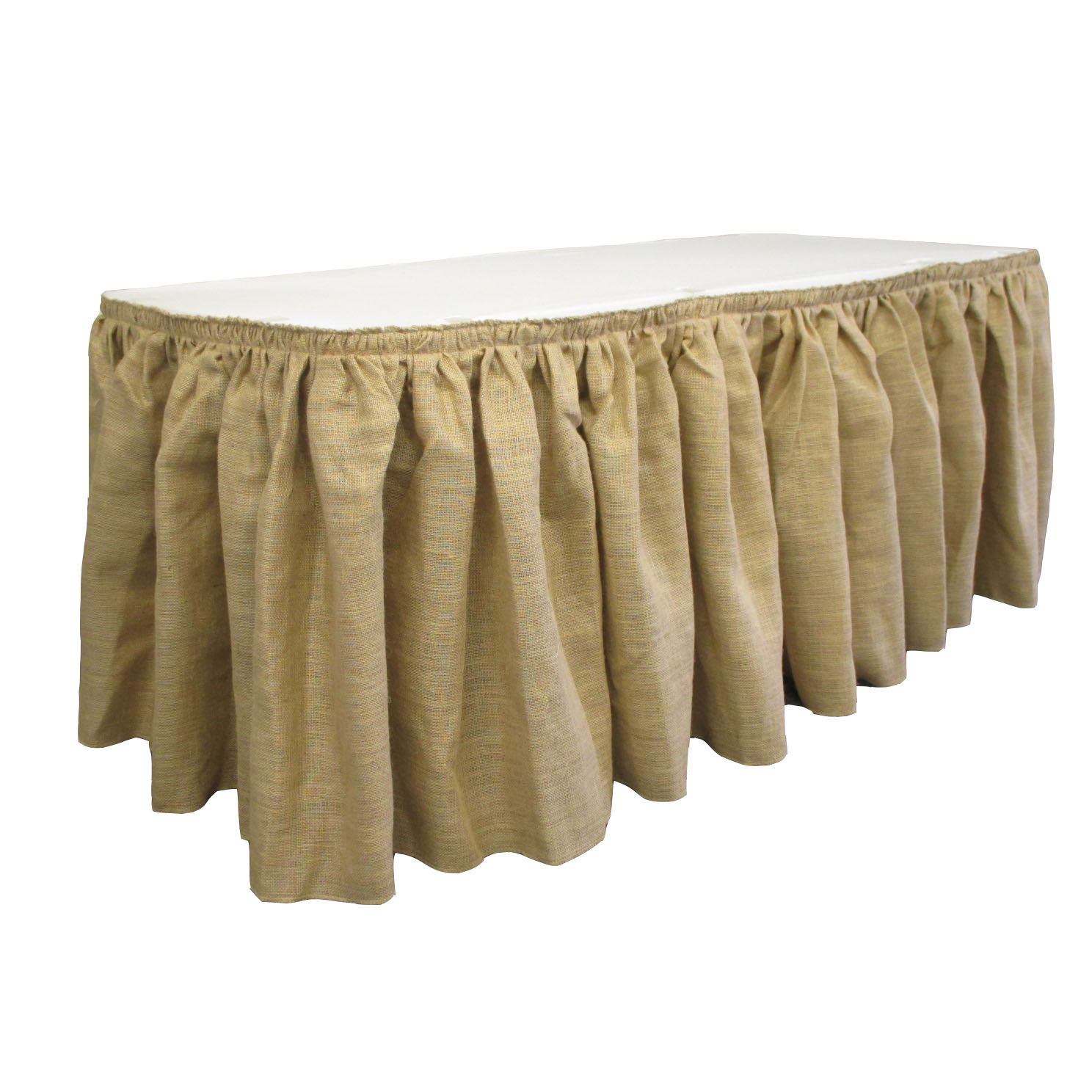 La Linen Jaye Burlap Table Skirt Wayfair