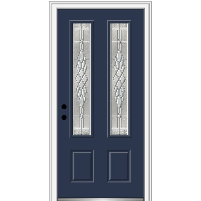 Verona Home Design Fibreglass Smooth 2 3 4 Lite 2 Panel Single