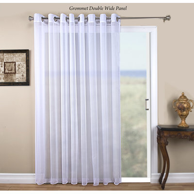 Rizzo Delicate Semi-Sheer Grommet Single Panels & Double-Wide Patio Panels in Various Sizes INCOMPLETE 