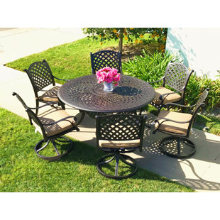 Go to store & view more images Beadle 7 Piece Sunbrella Dining Set with Cushions by Darby Home Co